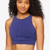 Cotton-Blend Longline Sports Bra