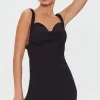 Cowl Mini Bodycon Dress