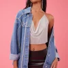 Cowl Neck Chainmail Halter Top