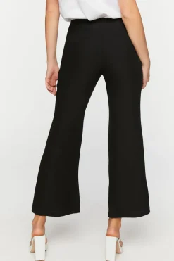 Crepe Flare-Leg Pants