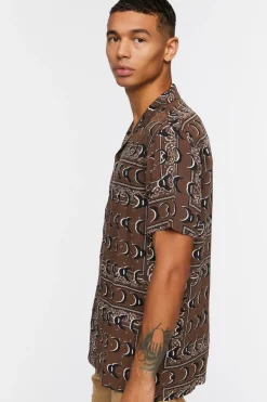 Crescent Moon Print Shirt