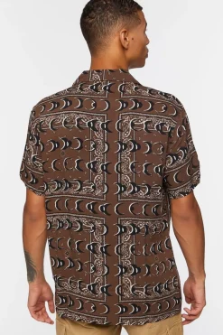 Crescent Moon Print Shirt