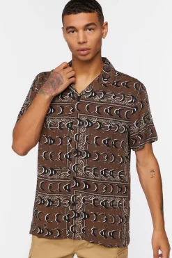 Crescent Moon Print Shirt