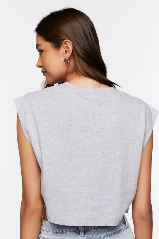 Crew Neck Cap-Sleeve Tee