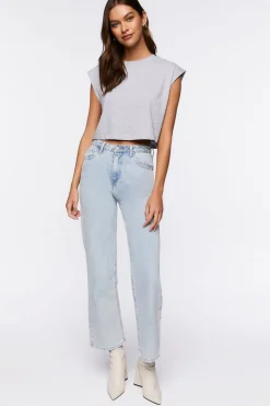 Crew Neck Cap-Sleeve Tee