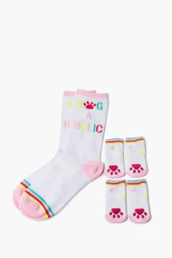 Crew Socks & Dog Socks Set