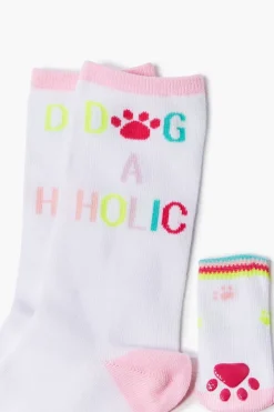 Crew Socks & Dog Socks Set
