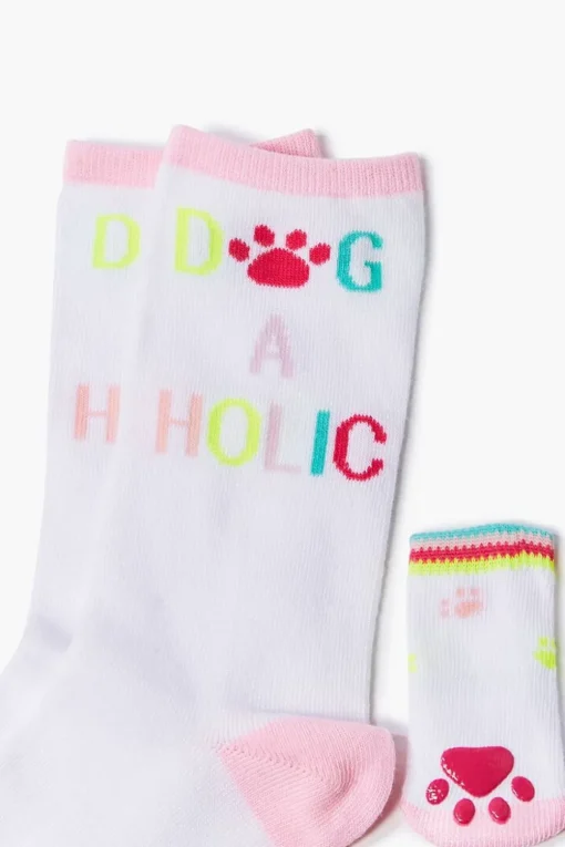 Crew Socks & Dog Socks Set