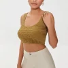 Crinkled Knit Crop Top