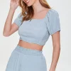 Crinkled Smocked Shorts