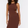 Crisscross Cutout Midi Dress