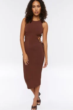 Crisscross Cutout Midi Dress
