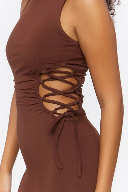 Crisscross Cutout Midi Dress