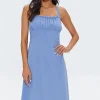 Crisscross Midi Dress