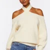 Crisscross Off-The-Shoulder Sweater