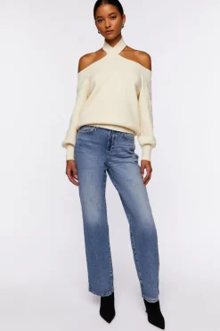 Crisscross Off-The-Shoulder Sweater