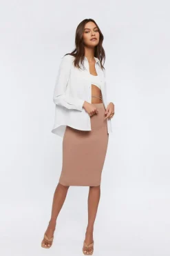 Crisscross Wraparound Midi Skirt