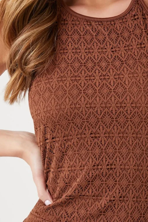 Crochet Halter Maxi Dress