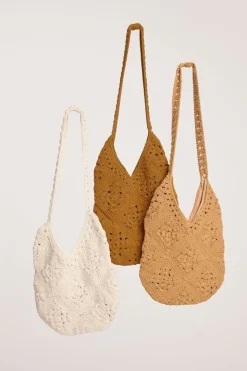 Crochet Knit Tote Bag