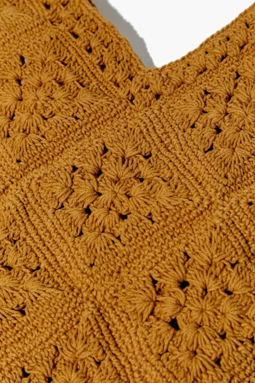 Crochet Knit Tote Bag