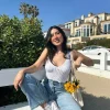 Crochet Lace-Up Crop Top