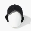 Crochet Scalloped-Trim Bucket Hat