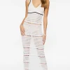 Crochet Semi-Sheer Midi Dress