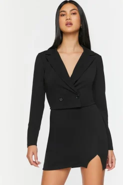 Cropped Blazer & Mini Skirt Set