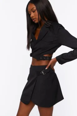 Cropped Blazer & Mini Skirt Set