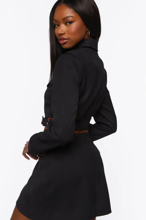 Cropped Blazer & Mini Skirt Set