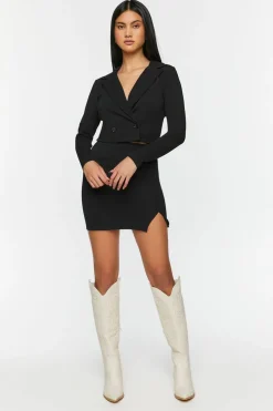 Cropped Blazer & Mini Skirt Set