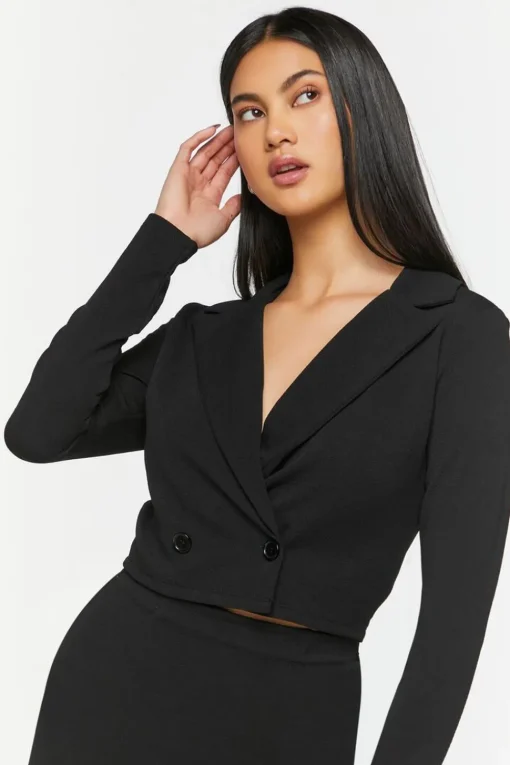 Cropped Blazer & Mini Skirt Set