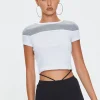 Cropped Colorblock Tee