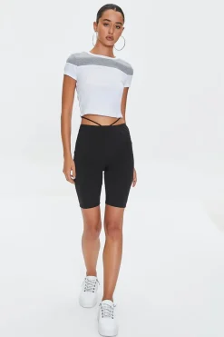 Cropped Colorblock Tee