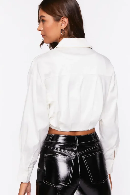 Cropped Long-Sleeve Shirt