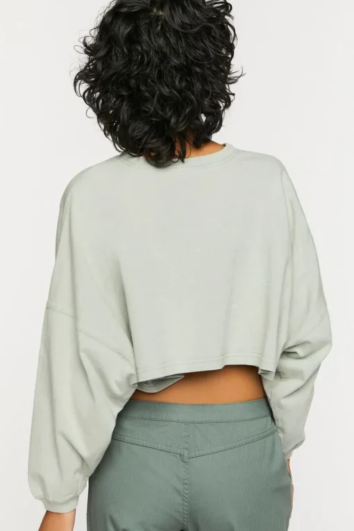 Cropped Long-Sleeve Tee
