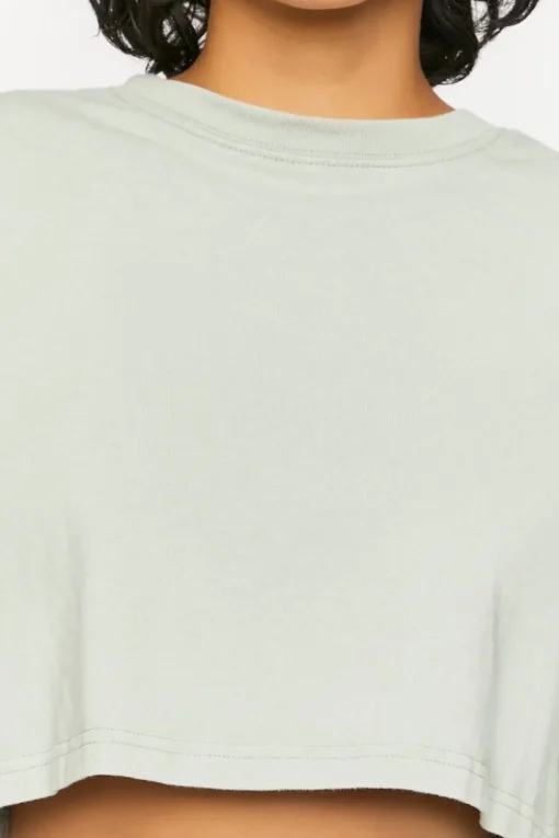 Cropped Long-Sleeve Tee