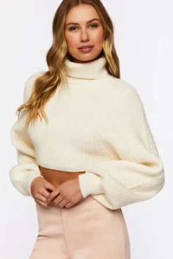 Cropped Turtleneck Sweater