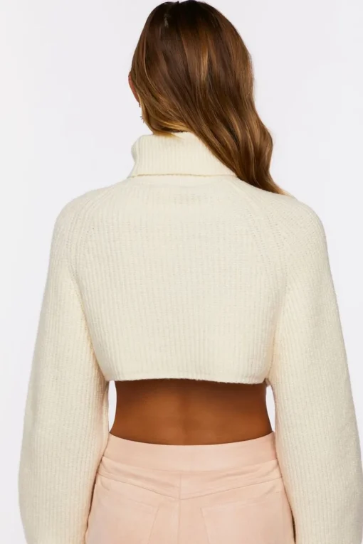 Cropped Turtleneck Sweater