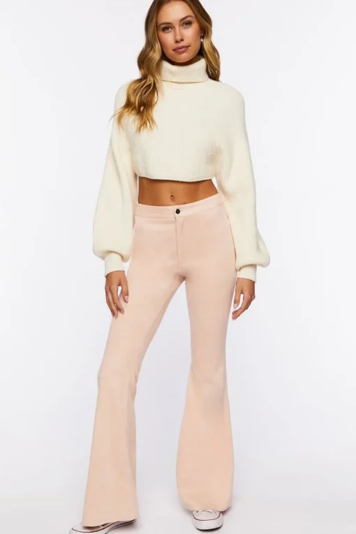 Cropped Turtleneck Sweater