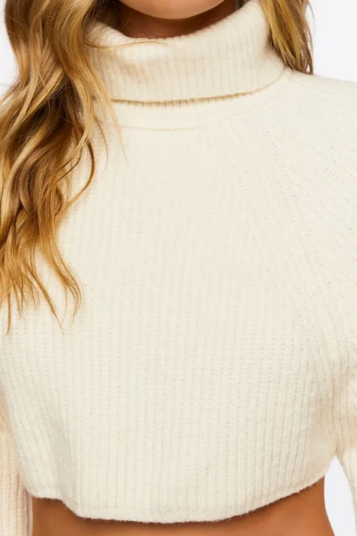 Cropped Turtleneck Sweater
