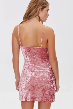 Crushed Velvet Mini Dress