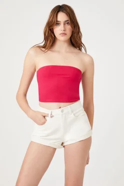 Cuffed Corduroy Shorts