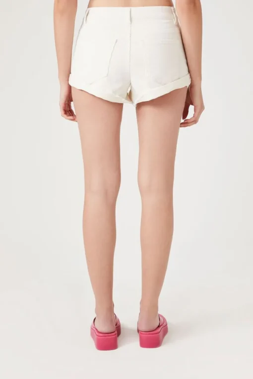 Cuffed Corduroy Shorts