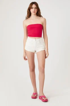 Cuffed Corduroy Shorts