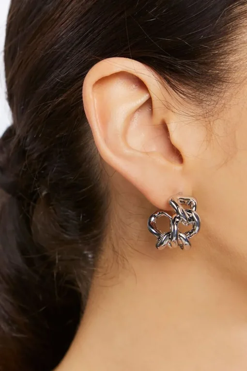 Curb Chain Hoop Earrings