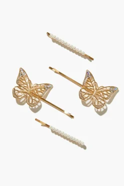 Cutout Butterfly Bobby Pin Set