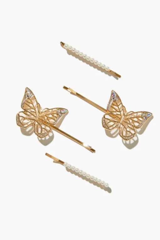 Cutout Butterfly Bobby Pin Set