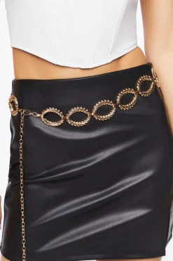 Cutout Chain Belt