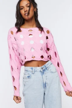 Cutout Cropped Sweater